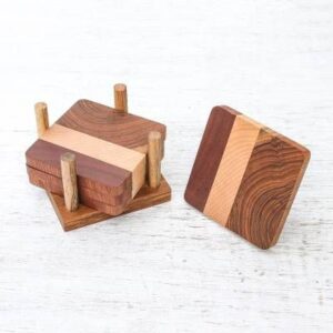 Wooden Tea Coasters Base for Your Drinks & Beverages